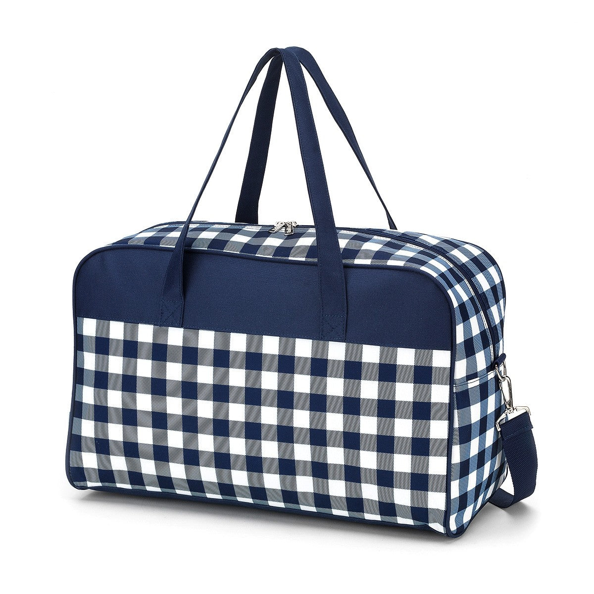 Viv & Lou Navy Check Travel Bag