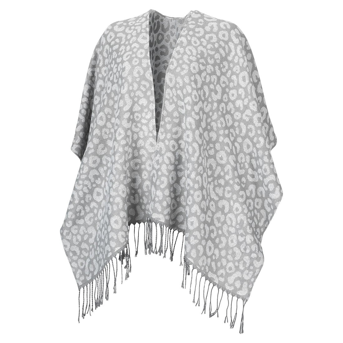 Viv & Lou Smokey Leopard Kennedy Shawl